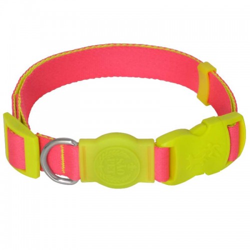 COLEIRA NEW PINK/AMARELO G 45-70X2,5 CM
