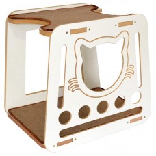 1950-13 - NICHO FUNNY CAT - BCO - 49X37X45 cm