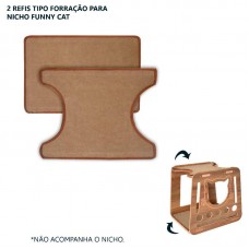 1950RF-5 - REFIL CONJ 2 FORRACAO NICHO FUNNY CAT MR