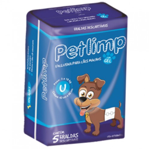 FRALDAS DESC P/ MACHO TAM.UNICO 5UN