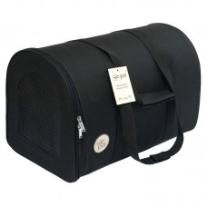 Bolsa redonda - N.º 2 - Nylon 600 - Preto - 45X26X30 cm