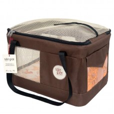 1506AZ-5 - Bolsa Aerial - modelo AZ - Marrom - 43X31,5X20 cm