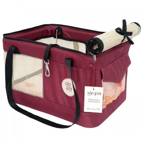 Bolsa Aerial - modelo LT - Bordô - 40X28X25 cm