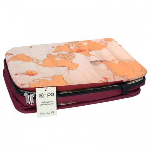 Bolsa Aerial - modelo AZ - Bordô - 43X31,5X20 cm