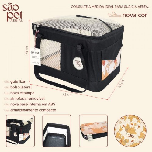 BOLSA AERIALPET - PT - TAM. VARIADOS