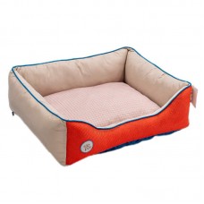 Cama Sport Net - G - Bege com Laranja - 72X60X21 cm