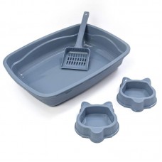 KITCAT BANDEJA, 2 COMEDOUROS E PA HIG AZ