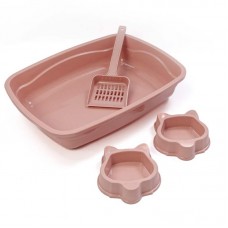 733-4 - KITCAT BANDEJA, 2 COMEDOUROS E PA HIG RS