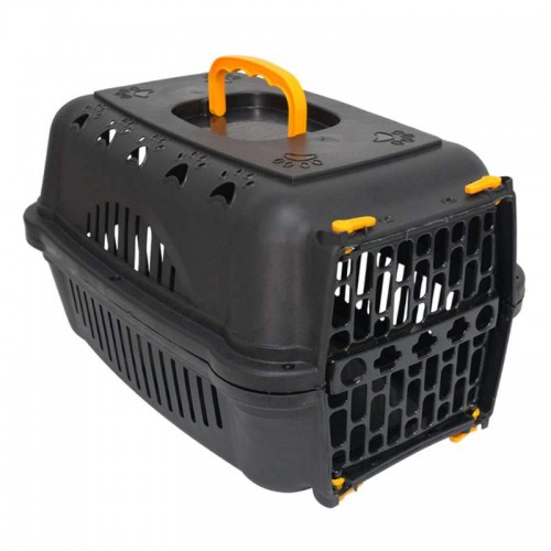 CAIXA TRANSP 1 BLACK AMARELA 45X32X27 CM