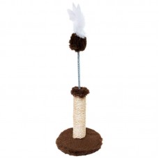 1830-5 - Arranhador 1 plataforma - P - Marrom - 18X18X23 cm