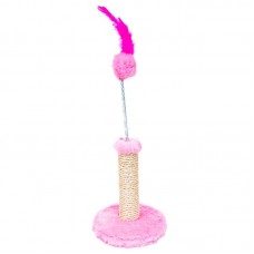 1830-4 - Arranhador 1 plataforma - P - Rosa - 18X18X23 cm