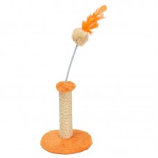 1830-18 - Arranhador 1 plataforma - P - Laranja - 18X18X23 cm