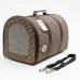 Bolsa Pied de Poule - Marrom - 45x26x30 cm