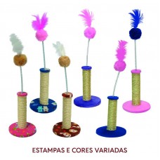 1830AT - Arranhador 1 plataforma - P - Cores sortidas - 16X16X23 cm