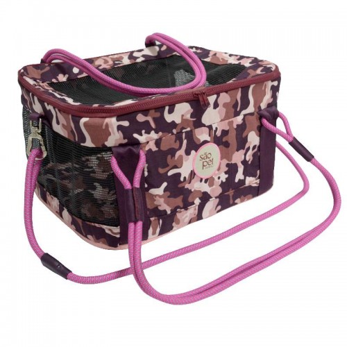 Bolsa Aerial Selva - modelo GL - Camuflado Rosa - 43X32X24 cm