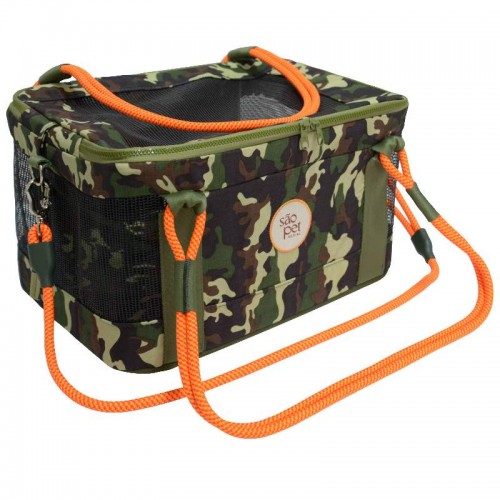 Bolsa Aerial Selva - modelo GL - Camuflado Verde - 43X32X24 cm