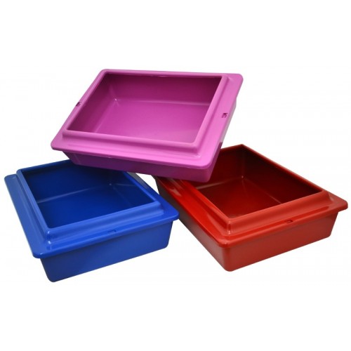 BANDEJA HIG C/BORDA 44,5X34X13 cm 6 un