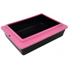 793C-4 - BANDEJA HIGIÊNICA RETANGULAR COM BORDA COLORIDA 