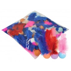 CTP038 - REFIL BOLINHAS PING PONG PENA GATO 50UN*