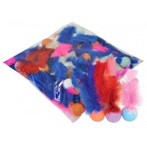 REFIL BOLINHAS PING PONG PENA GATO 50UN*